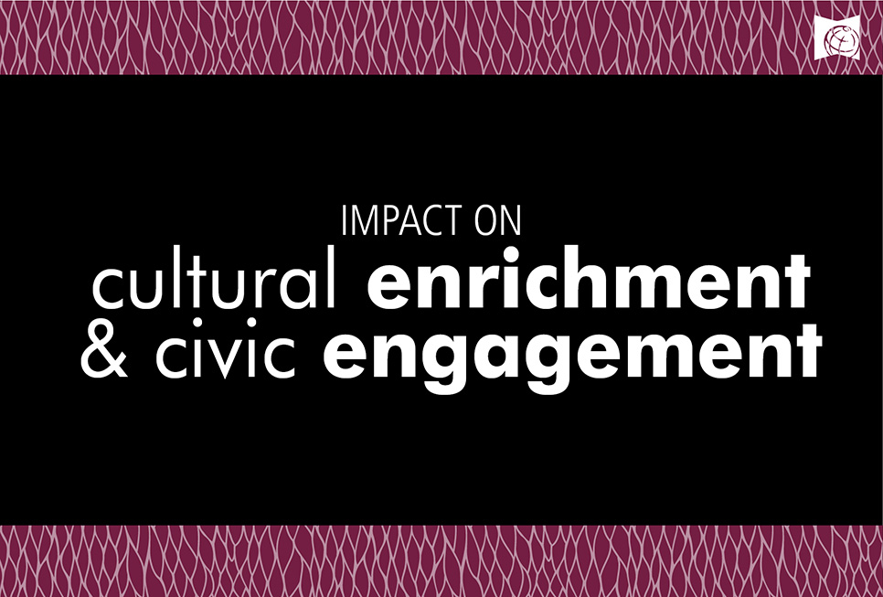 Impact on Cultural enrichment & Civic engagement