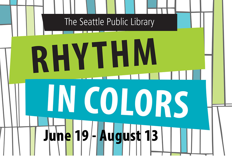 Promotional materials from our Rhythm in Colors exhibit