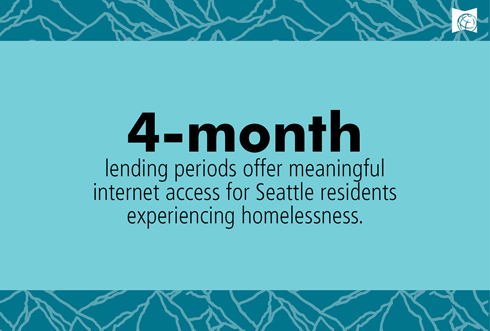 4-month lending periods offer meaningful internet access of Seattle residents experiencing homelessness
