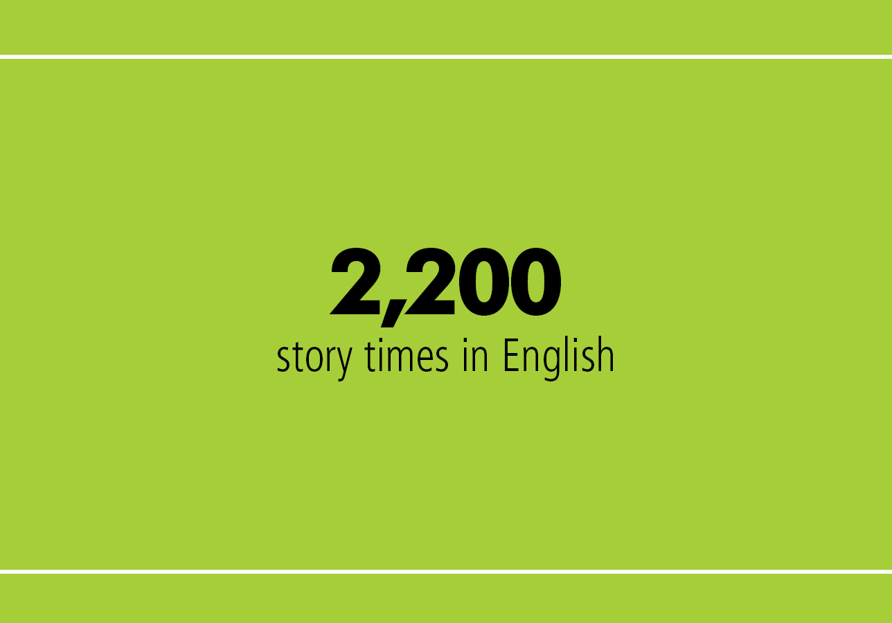 2,200 story times offered in English