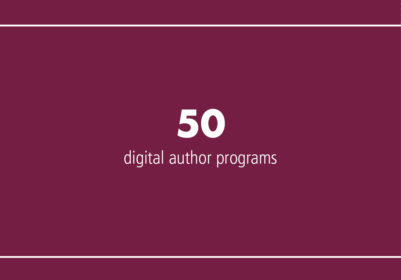 50 digital author programs