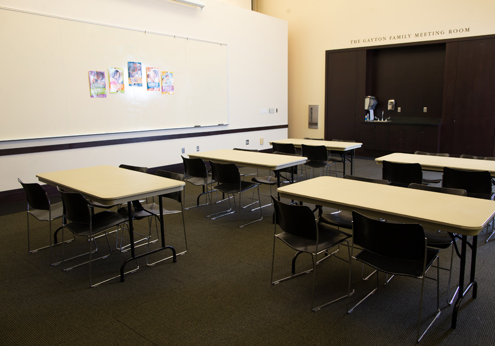 Meeting room area at the Douglass-Truth Branch