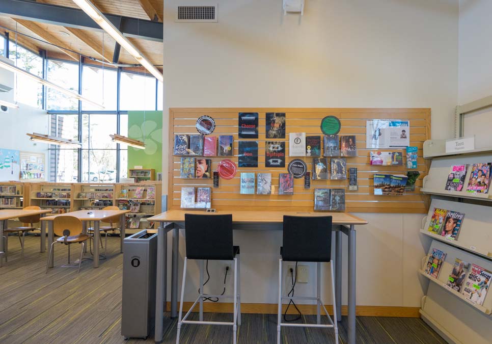 Teen area at the High Point Branch