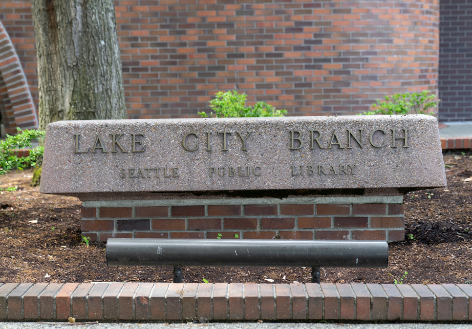 Exterior detail of the Lake City Branch