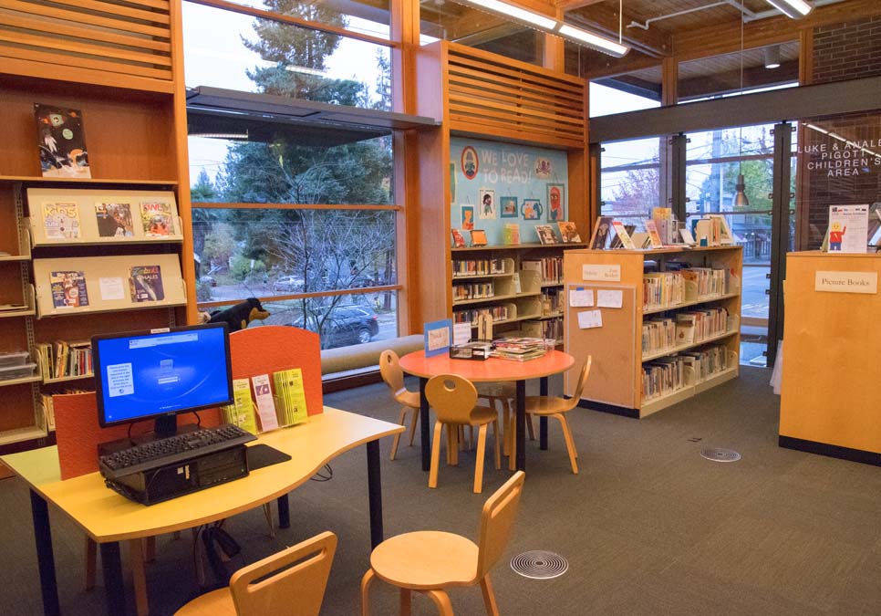 Children’s area at the Montlake Branch