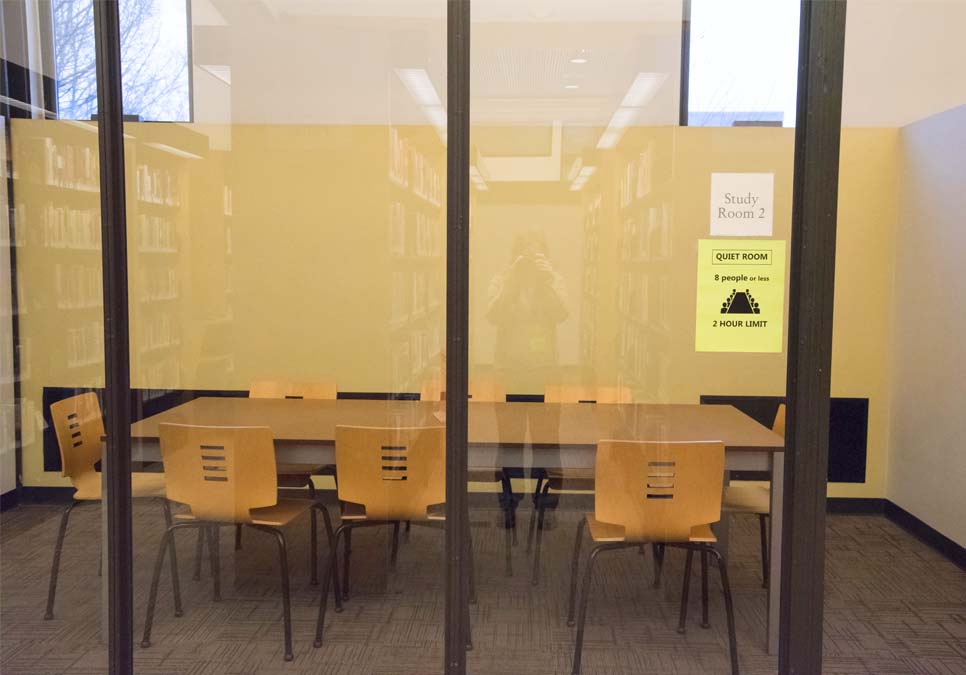 Study room area at the Northeast Branch