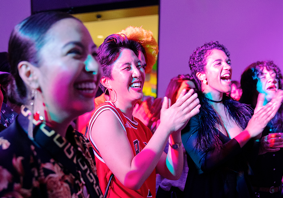 Guests clapping at legendary children event at the Seattle Art Museum in 2019